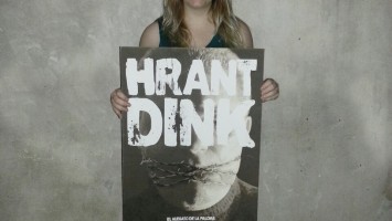 La diseñadora Poli, y su afiche por Hrant Dink