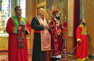 Monseñor Sandri en la Isla San Lázaro